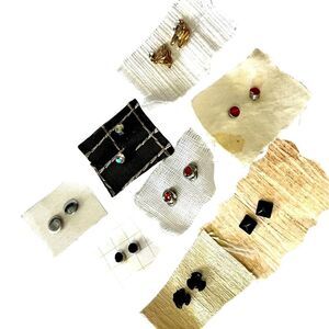 🌴 Y2K Stud Earring Bundle – 8 Pairs Mixed Vintage Cute Retro Piercing Lot